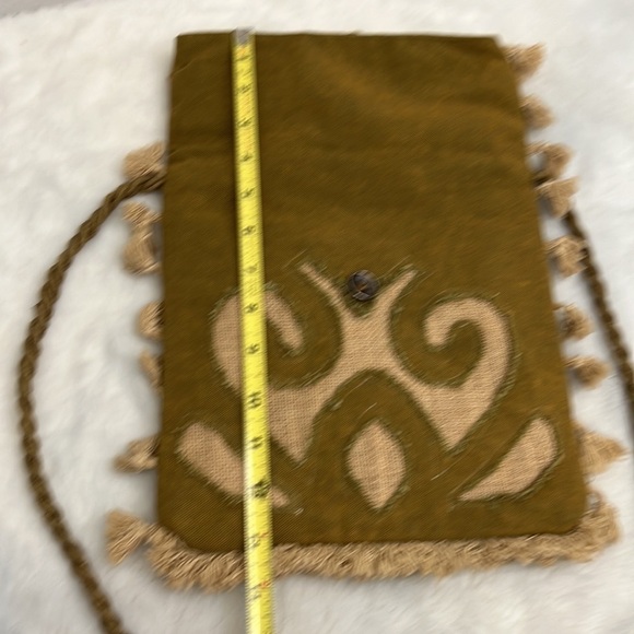 Crosstree lane cotton purse with twisted crossbody strap very boho - Picture 14 of 16